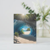 Carte Postale Les grottes de glace sont l'une des plus uniques e (Debout devant)