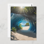 Carte Postale Les grottes de glace sont l'une des plus uniques e (Devant / Derrière)