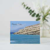Carte Postale Les grottes de Matala Cliff (Debout devant)