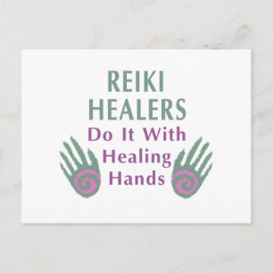 Carte Postale Les guérisseurs Reiki le font avec les mains de gu