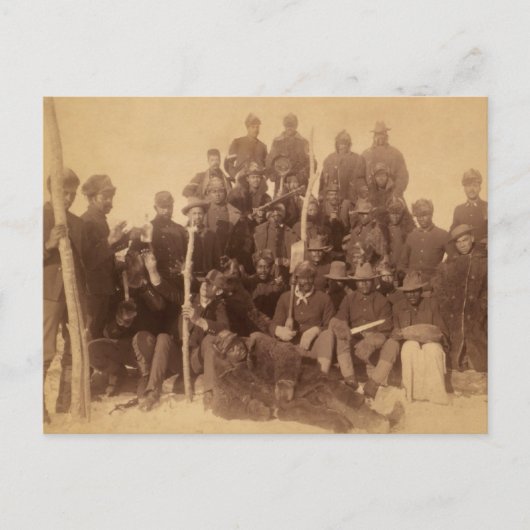 Carte Postale Les guerriers du buffle : la cavalerie noire améri (Devant)