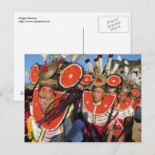 Carte Postale Les guerriers nagas (Devant / Derrière)