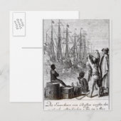 Carte Postale Les habitants de Boston Throw (Devant / Derrière)