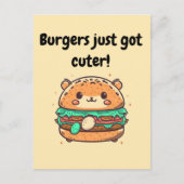 Carte Postale Les hamburgers sont devenus plus mignons ! - Hamst (Devant)