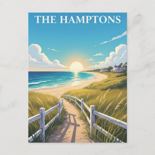 Carte Postale Les Hamptons New York Travel (Devant)