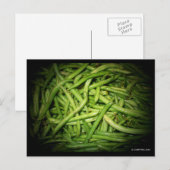 Carte Postale Les haricots verts sous les projecteurs (Devant / Derrière)