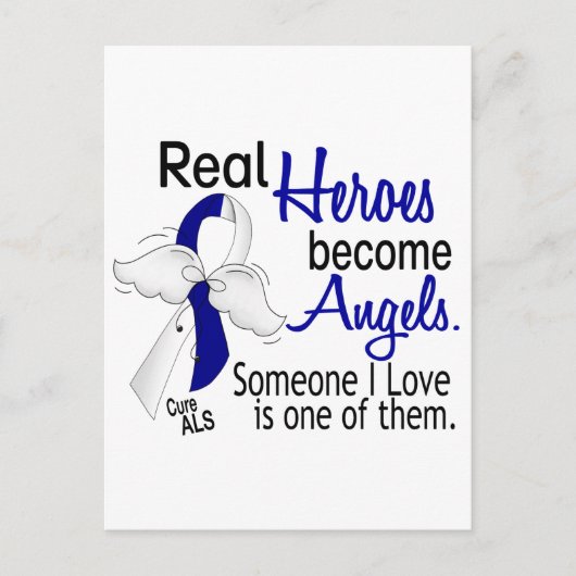 Carte Postale Les héros deviennent des anges ALS (Devant)