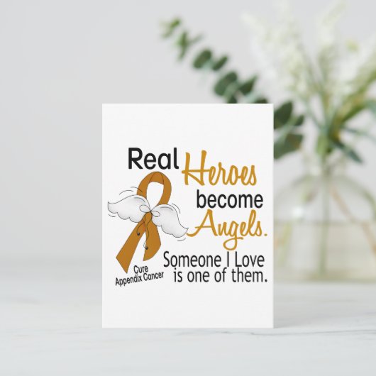 Carte Postale Les héros deviennent des anges Annexe Cancer (Debout devant)
