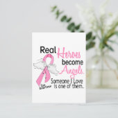 Carte Postale Les héros deviennent des anges Cancer du sein (Debout devant)