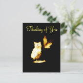 Carte Postale Les hiboux pensent à vous (Debout devant)