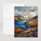 Carte Postale Les Highlands Royaume-Uni (Devant / Derrière)