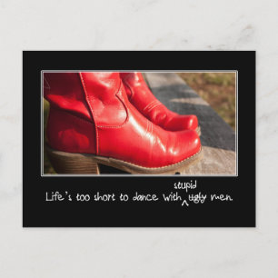 Carte Postale Les hommes imbéciles sont le problème et non les l