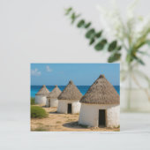 Carte Postale Les huttes à bonaire (Debout devant)