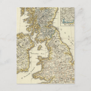 Carte Postale Les îles britanniques depuis 1485