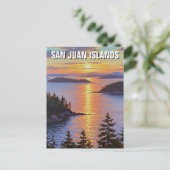Carte Postale Les îles de San juan à Washington (Debout devant)