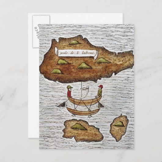 CARTE POSTALE LES ÎLES LADRONE (Devant / Derrière)