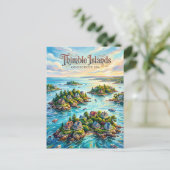 Carte Postale Les îles Thimble Connecticut (Debout devant)