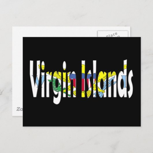 Carte Postale Les îles Vierges (Devant / Derrière)