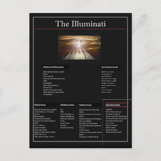 Carte Postale Les Illuminati (Devant)