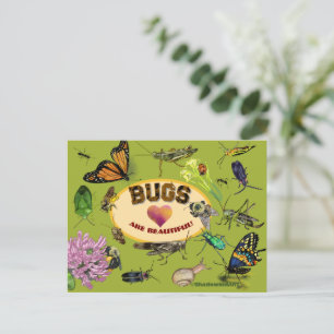 Carte Postale Les insectes sont magnifiques ! Insectes
