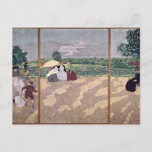 Carte Postale Les jardins publics (Devant)