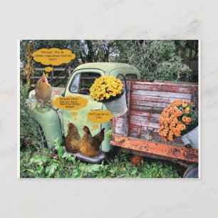 Carte Postale Les jaunes sur toi !