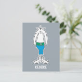 Carte Postale Les Jetsons | Le costume de George (Debout devant)