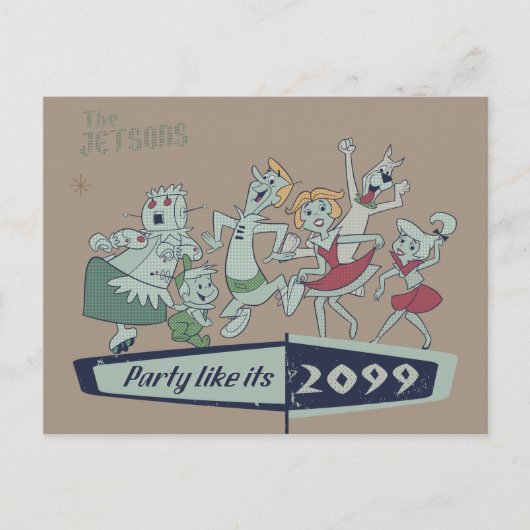 Carte Postale Les Jetsons | Party Like It's 2099 (Devant)
