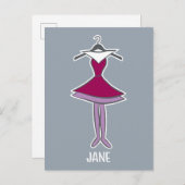 Carte Postale Les Jetsons | Robe de Jane (Devant / Derrière)
