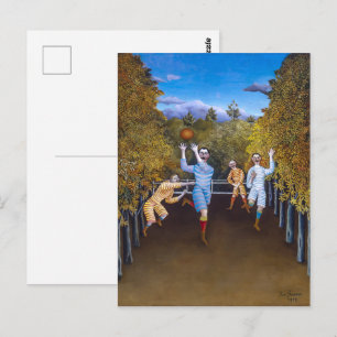 Carte Postale Les Joueurs de football Henri Rousseau