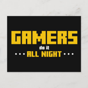 Carte Postale Les Joueurs Le Font Toute La Nuit