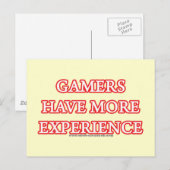 Carte Postale Les joueurs ont plus d'expérience (Devant / Derrière)