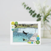 Carte Postale Les jours de chien de l'été au lac (Debout devant)