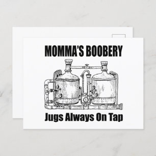 Carte Postale Les Jugs De Booberie De Momma Toujours Sur Le Bac