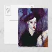 Carte Postale Les juifs par Amedeo Modigliani (Devant / Derrière)
