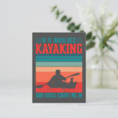 Carte Postale Les kayaks et les chiens me comptent dans (Debout devant)