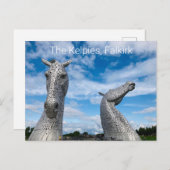 Carte Postale Les Kelpies, Falkirk (Devant / Derrière)