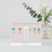 Carte Postale Les langues de l'amour (Debout devant)