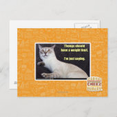 Carte Postale Les lanières devraient avoir une limite de poids (Devant / Derrière)