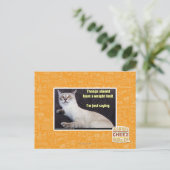 Carte Postale Les lanières devraient avoir une limite de poids (Debout devant)