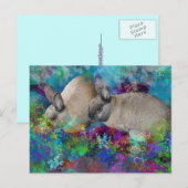 Carte Postale Les lapins de Fantasyland : un conte de lièvre (Devant / Derrière)