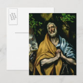 Carte Postale Les larmes de saint Pierre, fin des années 1580 (Devant / Derrière)