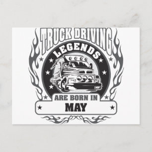 Carte Postale Les Légendes De La Conduite De Camion Sont Nées En