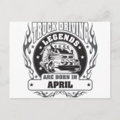 Carte Postale Les Légendes De La Conduite De Camion Sont Nées En (Devant)