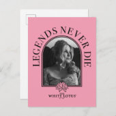 Carte Postale Les légendes ne meurent jamais - Le Lotus Blanc (Devant / Derrière)