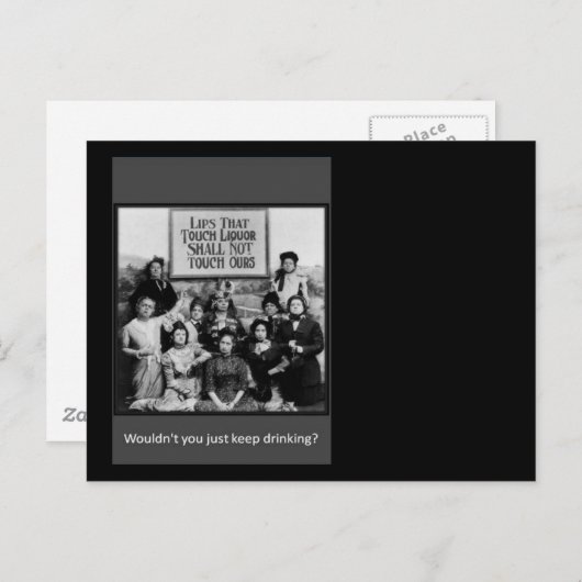 Carte Postale Les Lèvres Qui Touchent Le Liqueur Ne Toucheront P (Devant / Derrière)
