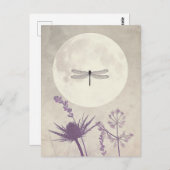 Carte Postale Les libellules et la nature (Devant / Derrière)