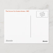 Carte postale : Les licornes (Dos)