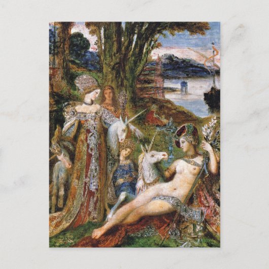 Carte postale : Les licornes (Devant)