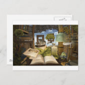 Carte Postale Les livres sont de la connaissance ! (Devant / Derrière)